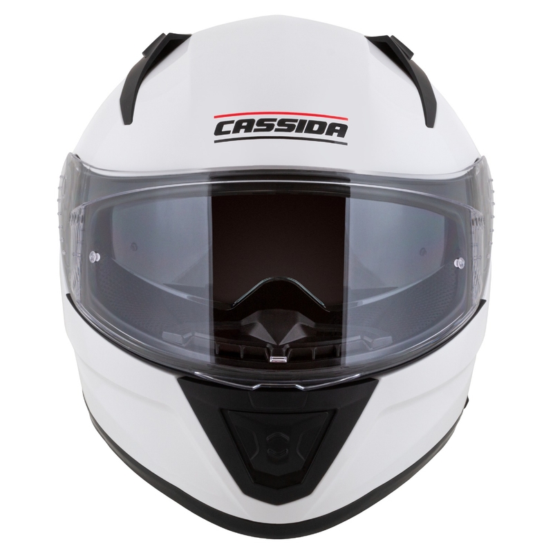 Motoristična čelada Cassida Aero integral mat belo-črna