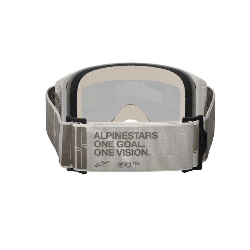 Motokros očala Alpinestars Vision 5 Hollow sand z zrcalnim zlatim pleksi steklom