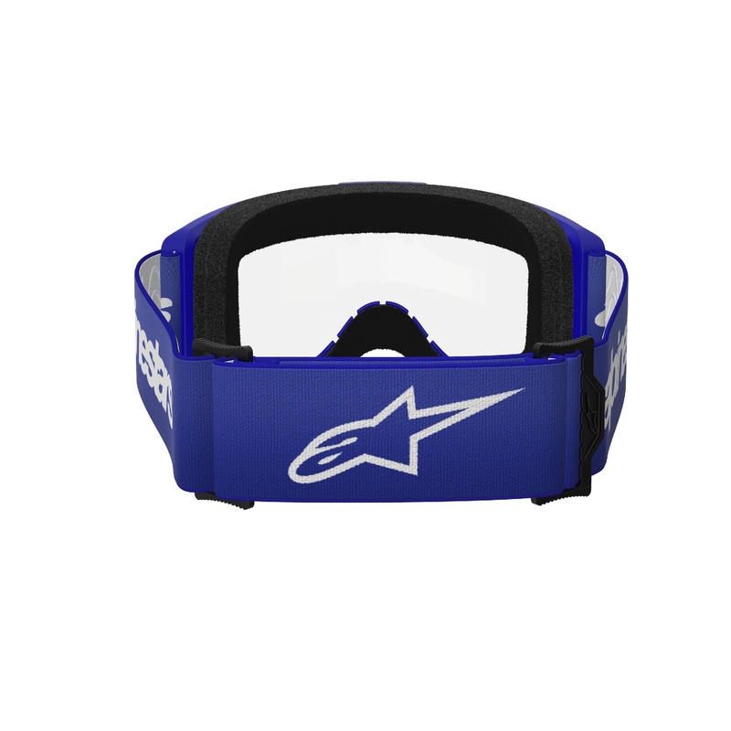 Alpinestars Vision 3 Wordmark modra motokros očala s prozornim pleksi steklom