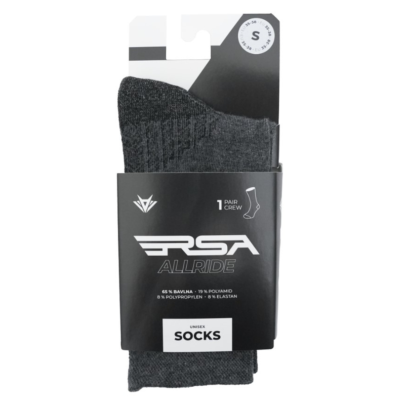 Nogavice RSA Allride svetlo sive