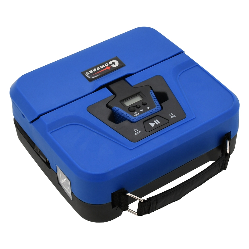 Kompresor 12V BOX digitalni 3v1