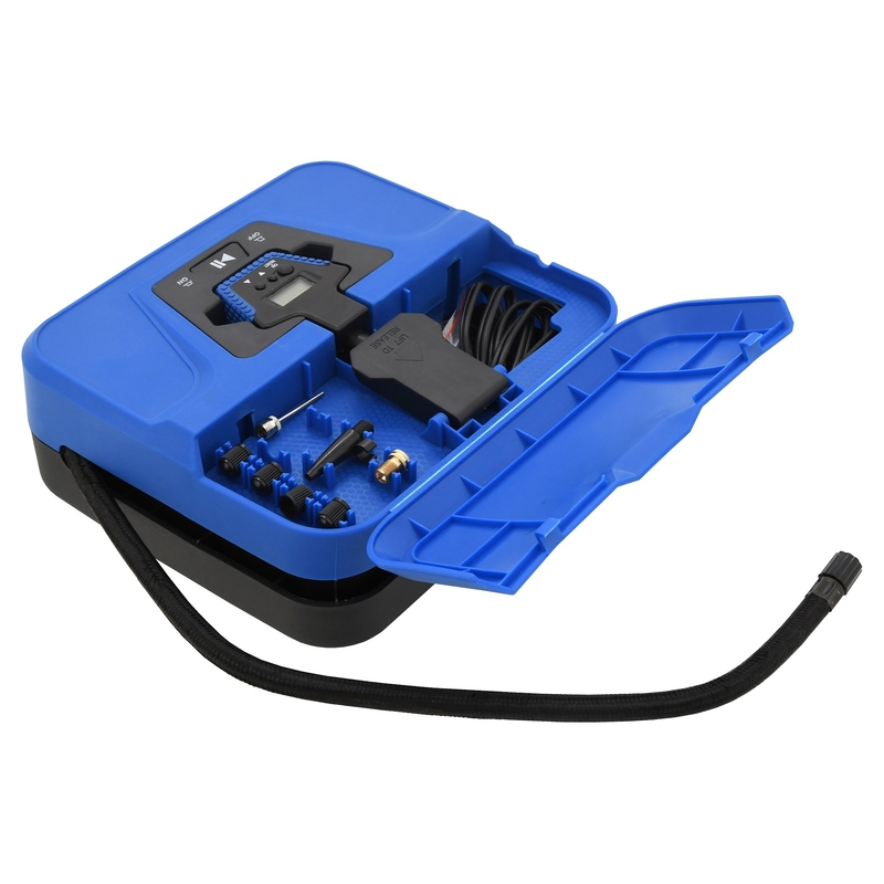 Kompresor 12V BOX digitalni 3v1
