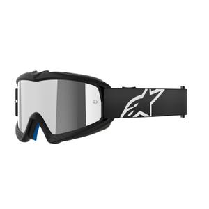 Otroška motokros očala Alpinestars Vision Youth Corp črna z zrcalno srebrno lečo