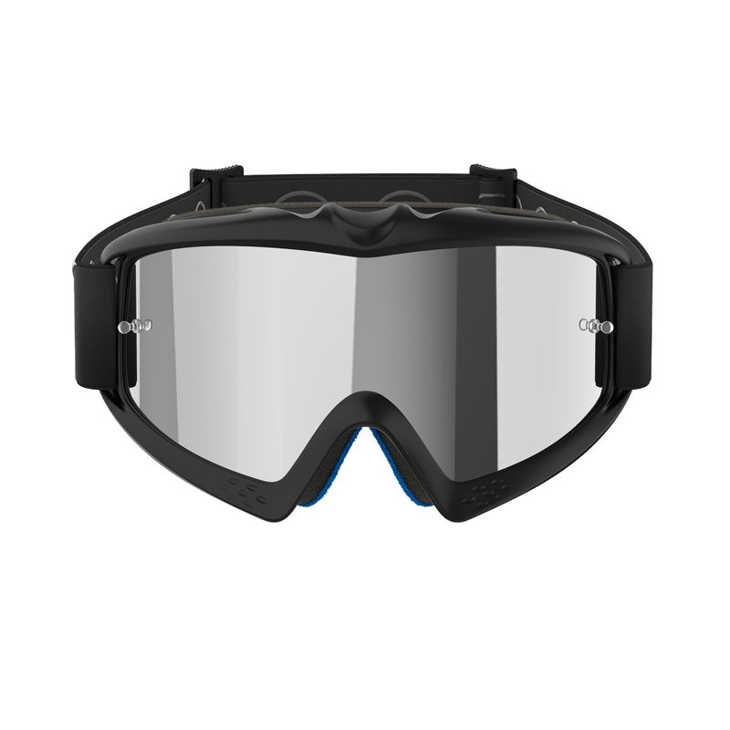 Otroška motokros očala Alpinestars Vision Youth Corp črna z zrcalno srebrno lečo