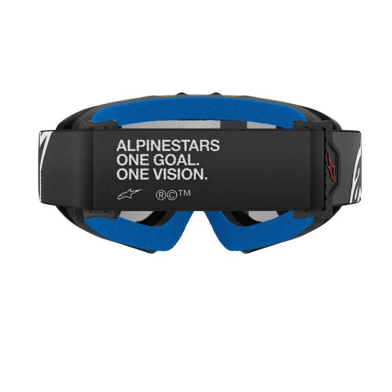 Otroška motokros očala Alpinestars Vision Youth Corp črna z zrcalno srebrno lečo