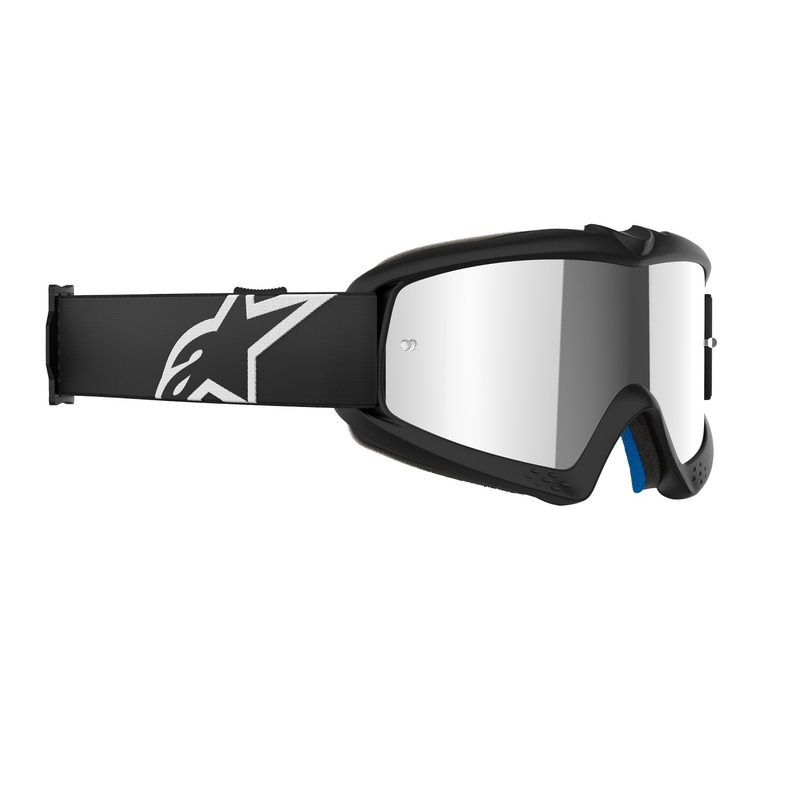 Otroška motokros očala Alpinestars Vision Youth Corp črna z zrcalno srebrno lečo