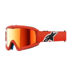 Otroška motokros očala Alpinestars Vision Youth Corp oranžna z zrcalno rdečo lečo