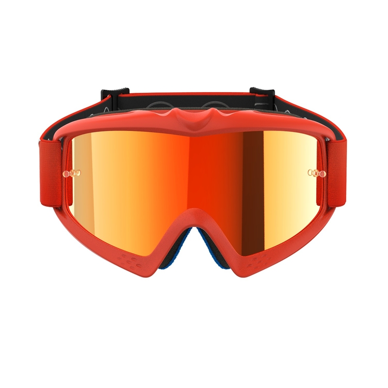 Otroška motokros očala Alpinestars Vision Youth Corp oranžna z zrcalno rdečo lečo