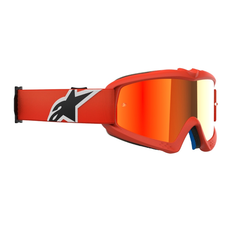 Otroška motokros očala Alpinestars Vision Youth Corp oranžna z zrcalno rdečo lečo