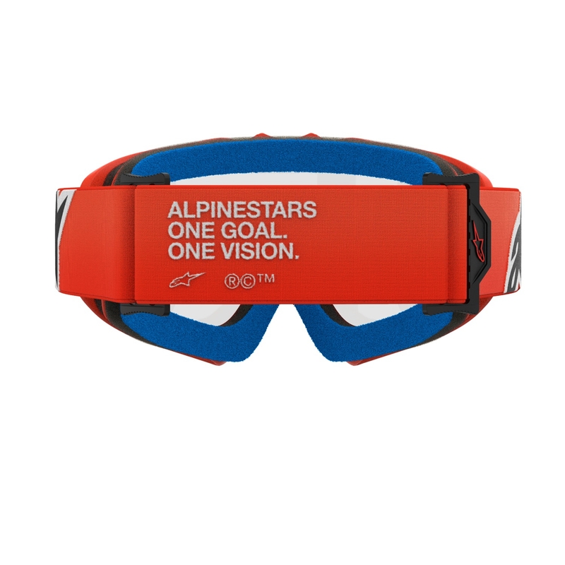 Otroška motokros očala Alpinestars Vision Youth Corp oranžna s prozornimi stekli