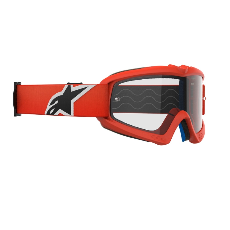 Otroška motokros očala Alpinestars Vision Youth Corp oranžna s prozornimi stekli
