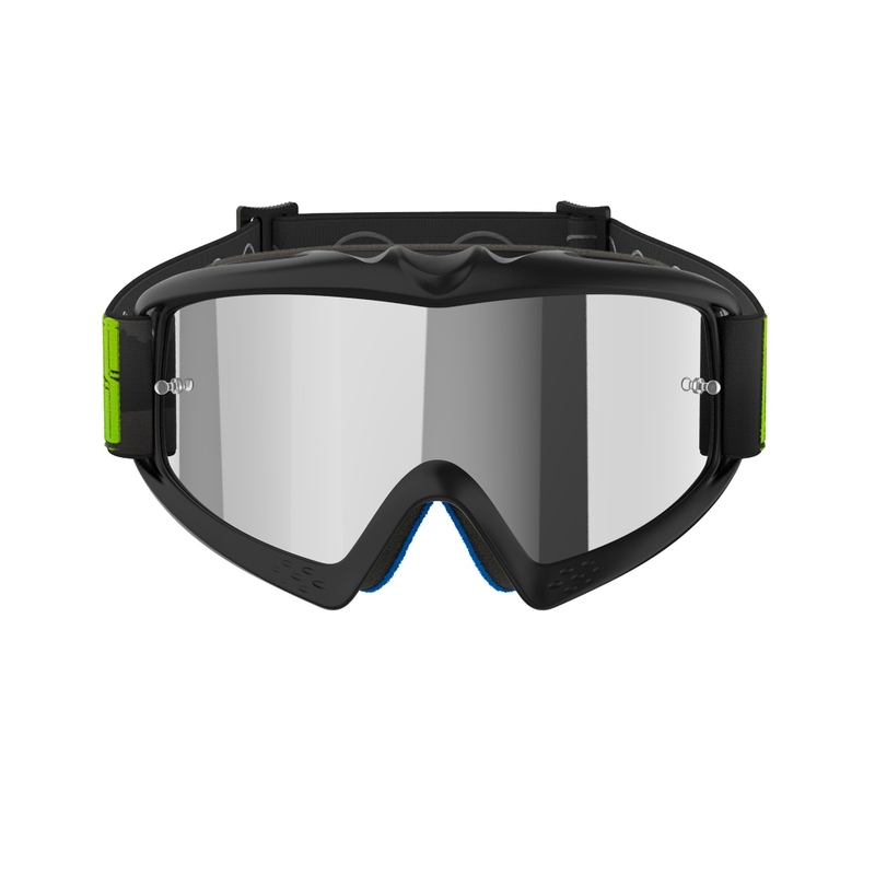 Otroška motokros očala Alpinestars Vision Youth Hollow Black-Anthracite-Fluo Yellow with Mirror Silver Lens