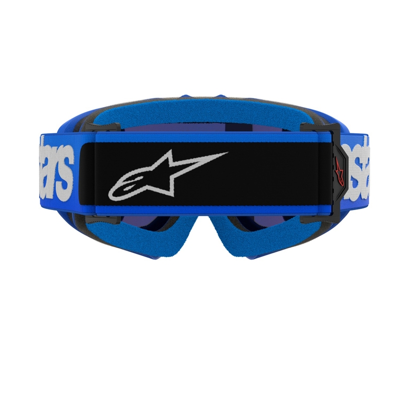 Alpinestars Vision Youth Blaze otroška motokros očala modra z zrcalnim modrim steklom