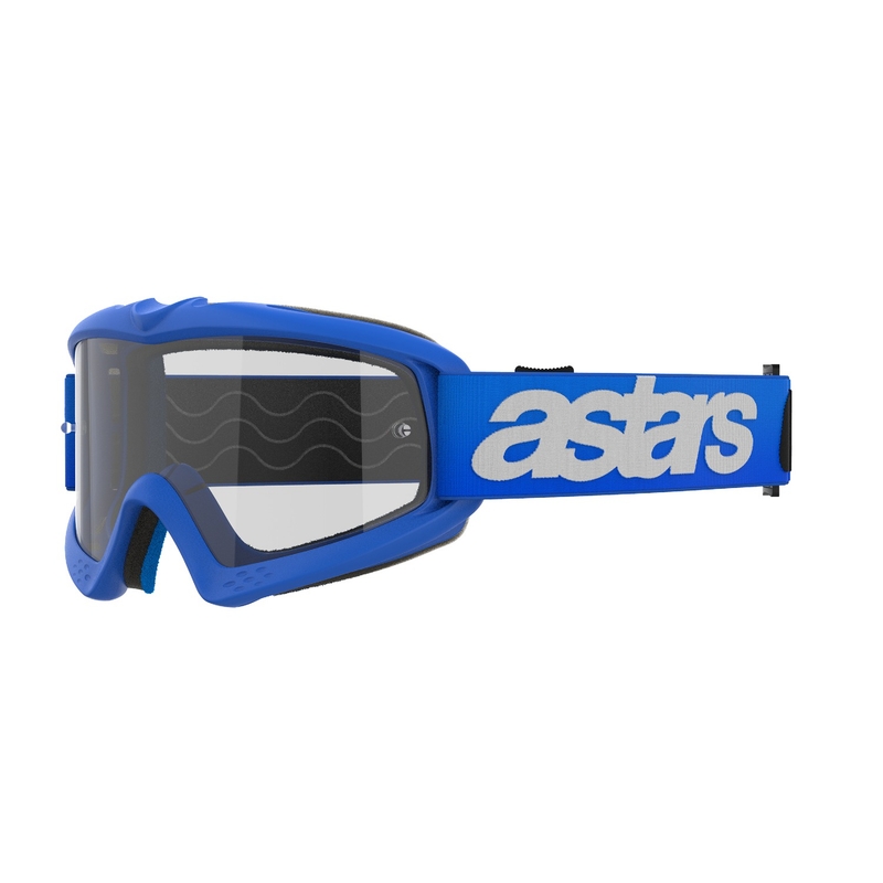 Alpinestars Vision Youth Blaze modra motokros očala s prozornimi stekli