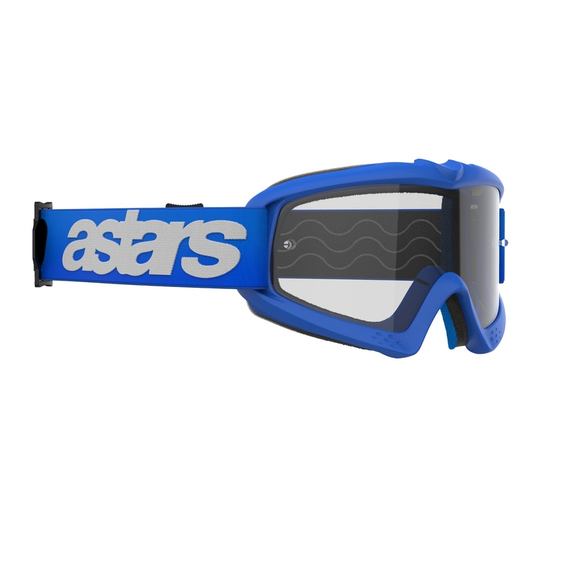 Alpinestars Vision Youth Blaze modra motokros očala s prozornimi stekli