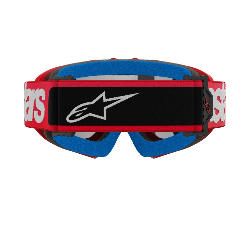 Motokros očala Alpinestars Vision Youth Blaze Red s srebrno zrcalno lečo