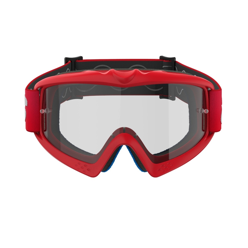 Rdeča motokros očala Alpinestars Vision Youth Blaze s prozornimi stekli
