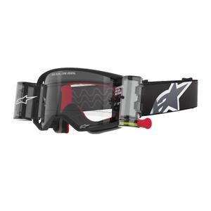 Alpinestars Supertech Corp ROLL-OFF Wide Vision motokros očala črno-siva s prozornim steklom