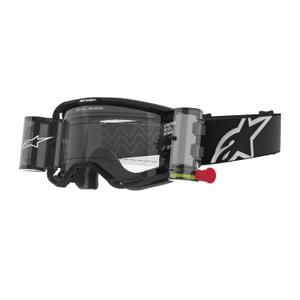 Alpinestars Vision 8 Corp ROLL-OFF Wide Vision motokros očala črna s prozornim steklom