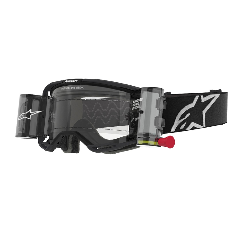 Alpinestars Vision 8 Corp ROLL-OFF Wide Vision motokros očala črna s prozornim steklom