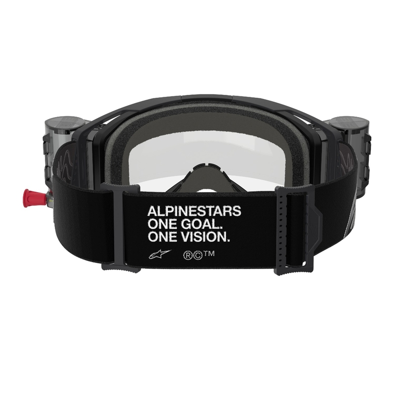 Alpinestars Vision 8 Corp ROLL-OFF Wide Vision motokros očala črna s prozornim steklom