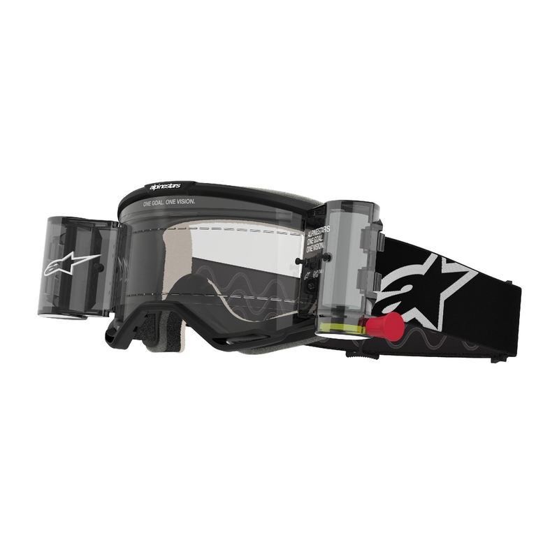 Alpinestars Vision 5 Corp ROLL-OFF Wide Vision motokros očala črna s prozornim steklom