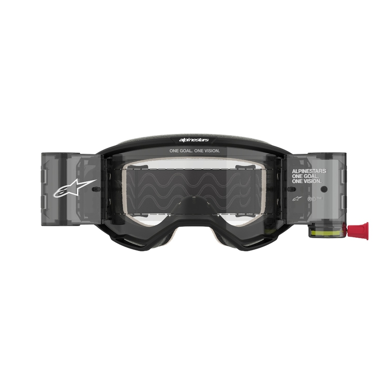 Alpinestars Vision 5 Corp ROLL-OFF Wide Vision motokros očala črna s prozornim steklom