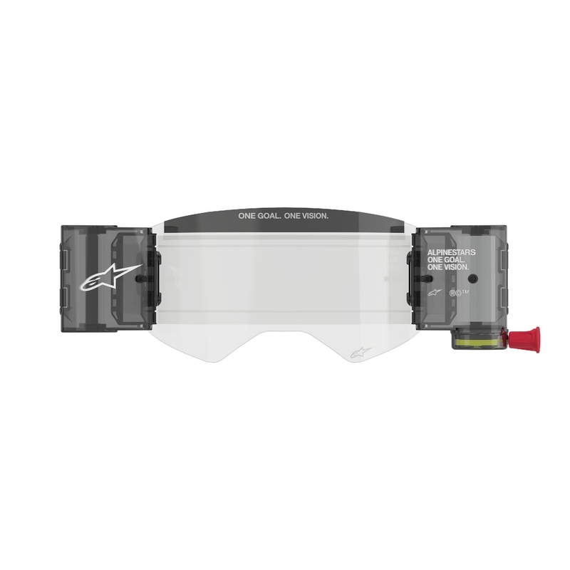 Alpinestars Roll-Off Wide Vision nadomestni komplet za očala Supertech iz prozornega pleksi stekla z zatiči iz sljude