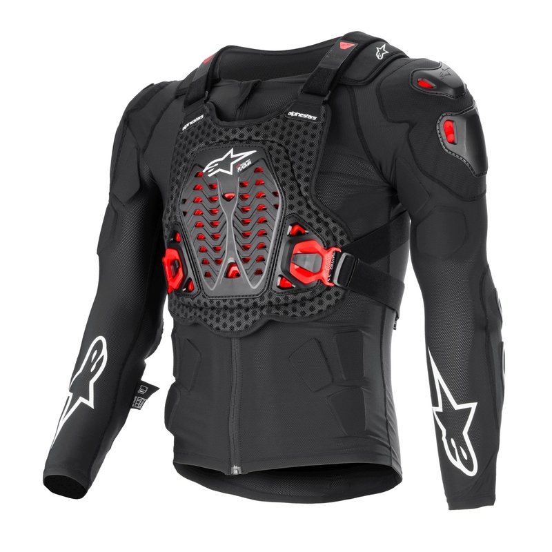 Alpinestars Bionic XTR Plasma ščitnik za telo črno-rdeče-bele barve