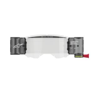Nadomestni komplet Alpinestars Roll-off Wide Vision za očala Vision 8/5/3 z zatiči za trganje iz prozornega pleksi stekla