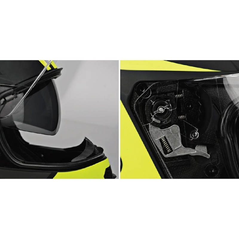 Zložljiva motoristična čelada Lazer Lugano Z-Generation black-fluo yellow