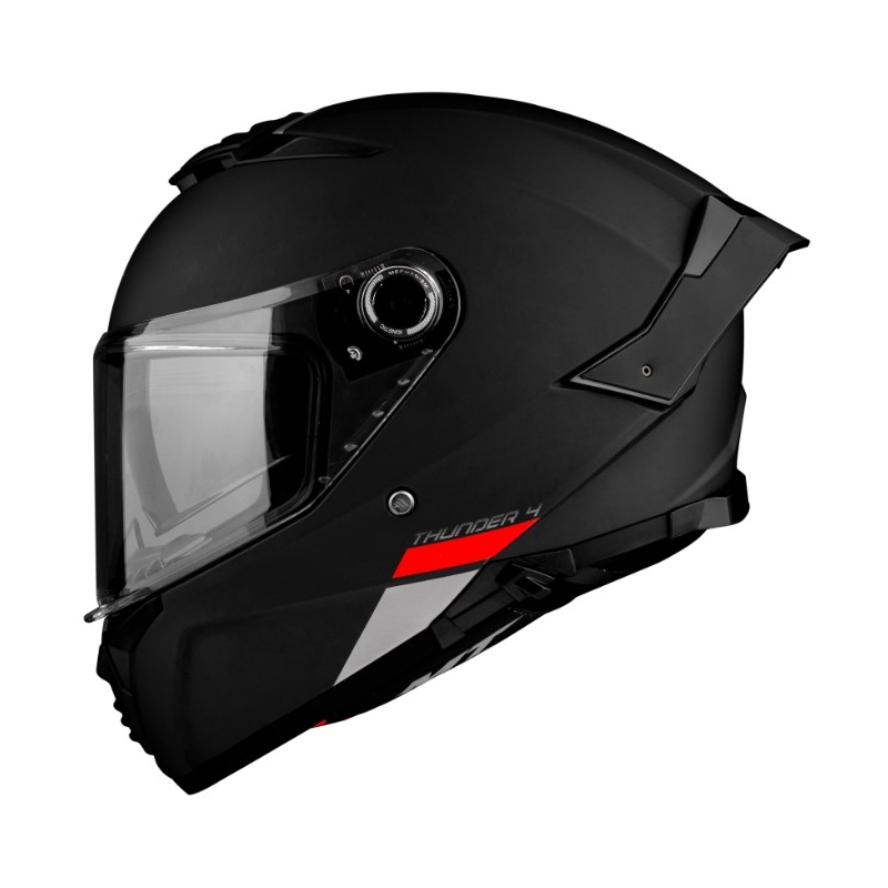 Celoobrazna motoristična čelada MT FF118SV Thunder 4 SV črna mat - II. kakovost