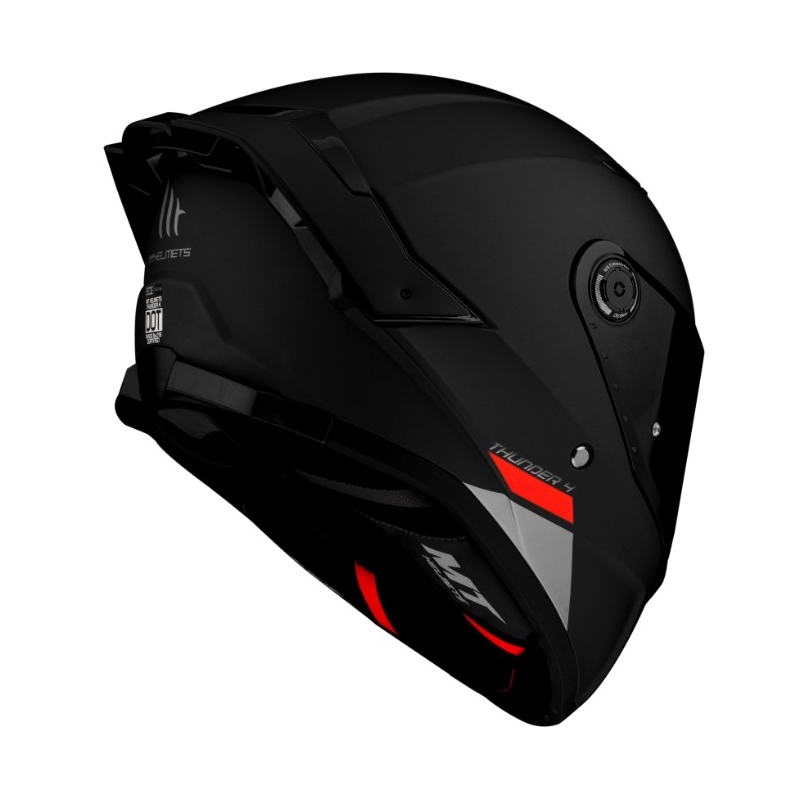 Celoobrazna motoristična čelada MT FF118SV Thunder 4 SV črna mat - II. kakovost