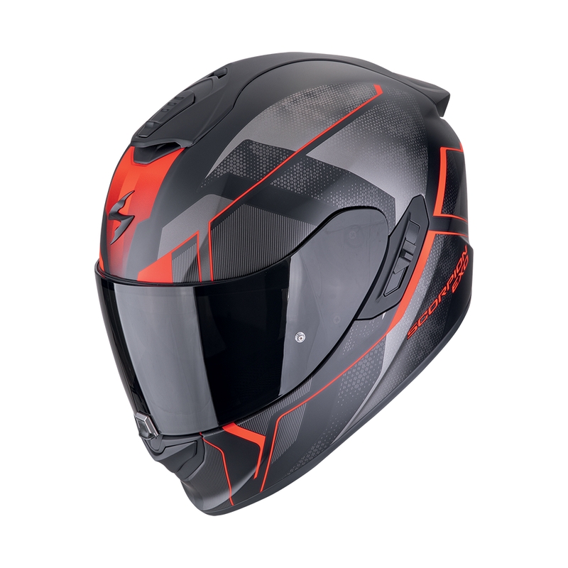 Integralna motoristična čelada Scorpion EXO-1400 EVO II AIR INTENSIO mat črno-rdeča razprodaja