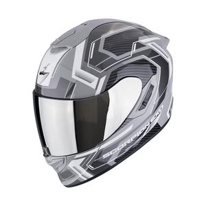 Integralna motoristična čelada Scorpion EXO-1400 EVO II AIR LINART sivo-bela