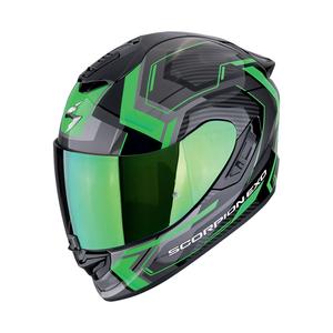 Integralna motoristična čelada Scorpion EXO-1400 EVO II AIR LINART črno-zelena