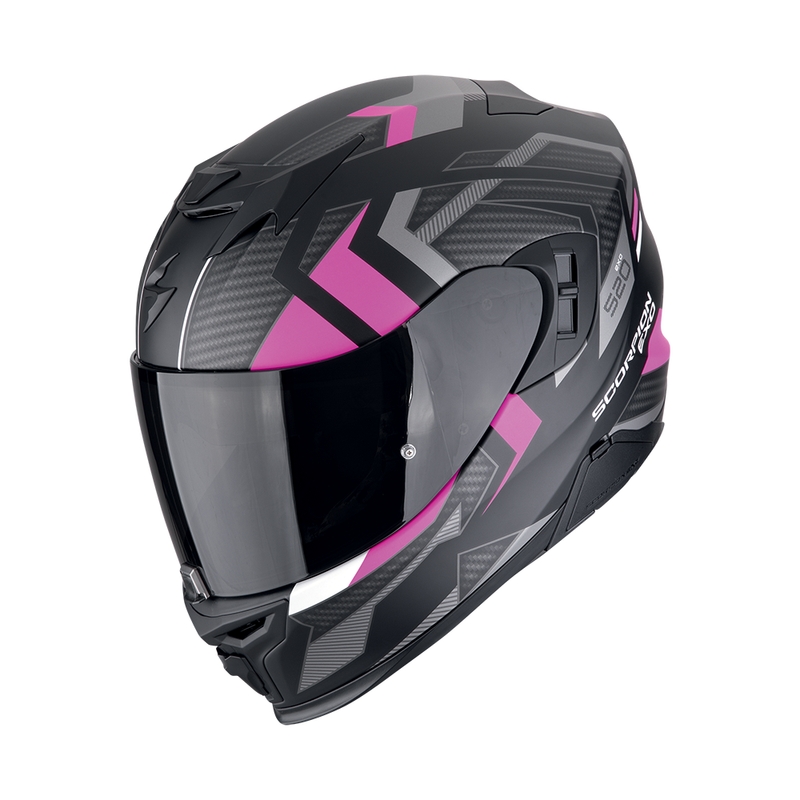 Integralna motoristična čelada Scorpion EXO-520 EVO AIR SENSUS mat črno-roza razprodaja
