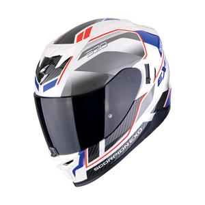 Integralna motoristična čelada Scorpion EXO-520 EVO AIR LENA perla belo-modra