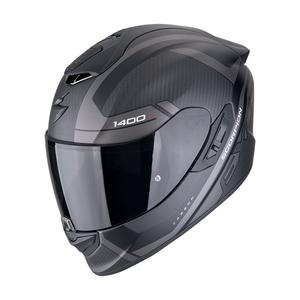 Integralna motoristična čelada Scorpion EXO-1400 EVO II CARBON AIR ENKO mat črno-srebrna