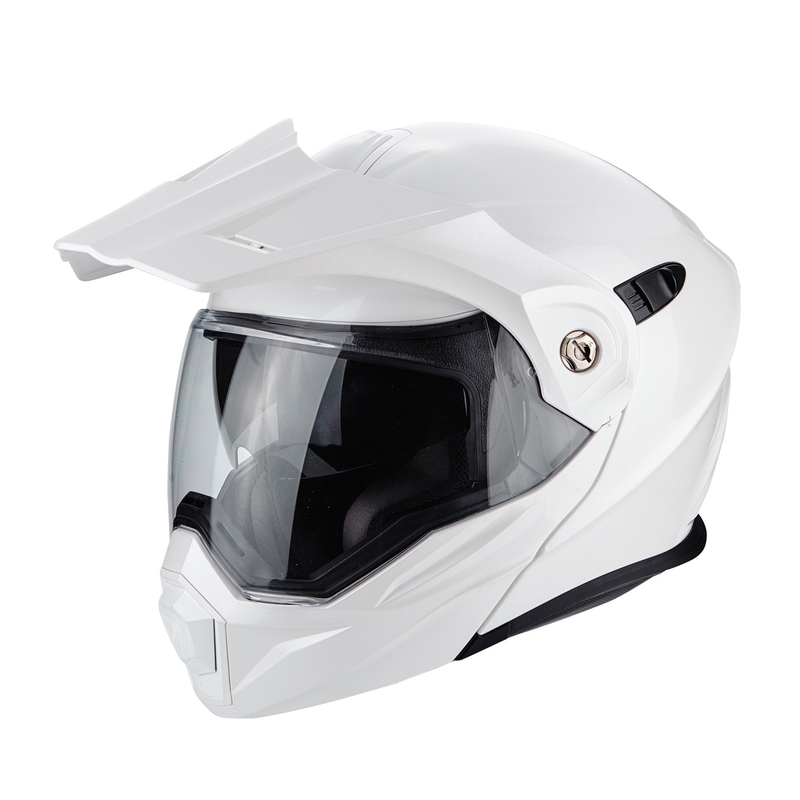 Eduro čelada Scorpion ADX-1 Solid pearl white