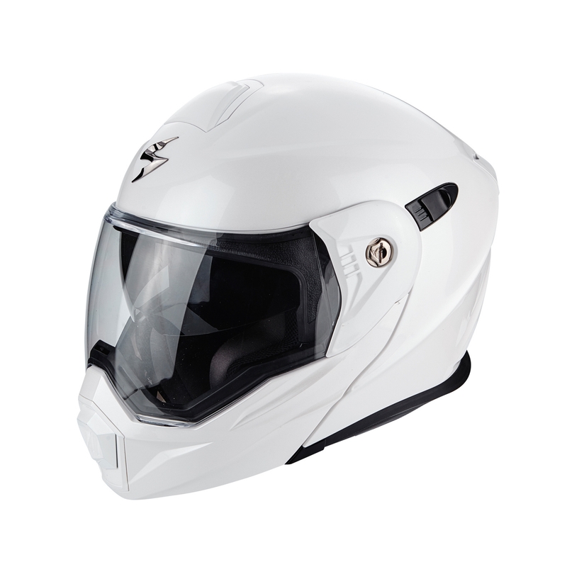 Eduro čelada Scorpion ADX-1 Solid pearl white