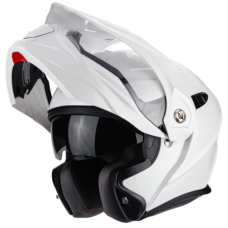 Eduro čelada Scorpion ADX-1 Solid pearl white