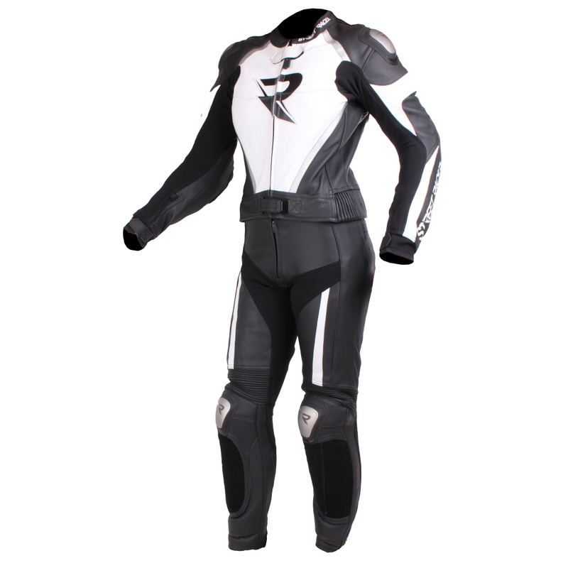 Ženski motoristični kombinezon Street Racer Fusion Black, White and Grey razprodaja