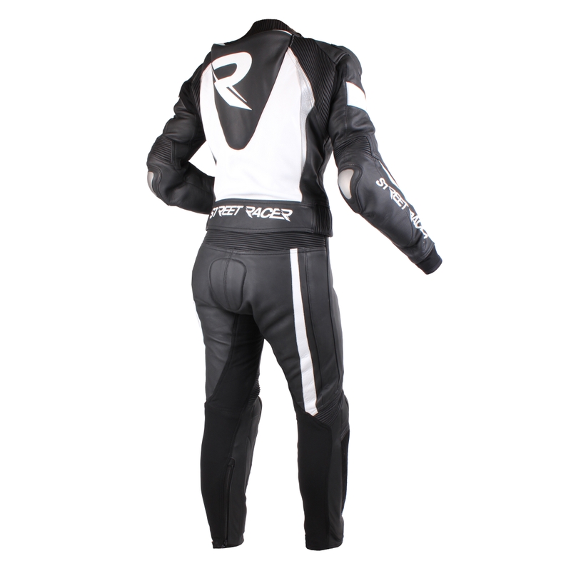 Ženski motoristični kombinezon Street Racer Fusion Black, White and Grey razprodaja