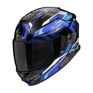 Integralna motoristična čelada Scorpion EXO-GT SP Air Augusta črno-sivo-modra