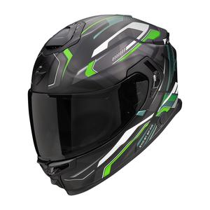 Integralna motoristična čelada Scorpion EXO-GT SP Air Augusta črno-sivo-zelena