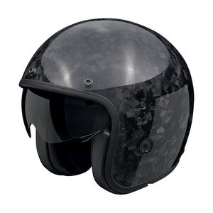 Odprta motoristična čelada Scorpion Belfast EVO ONYX CARBON SOLID črna