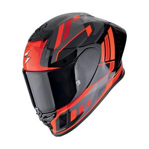 Integralna motoristična čelada Scorpion EXO-R1 EVO II AIR VITAL črno-srebrno-rdeča
