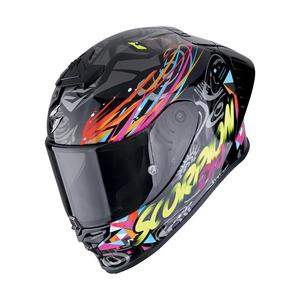 Integralna motoristična čelada Scorpion EXO-R1 EVO II AIR SAVAGE črno-modra-roza
