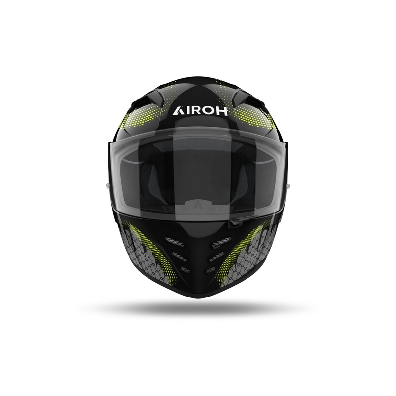 Integralna motoristična čelada Airoh CONNOR Gamer črno-siva-fluo rumena